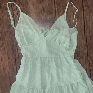 M flowy open back dress